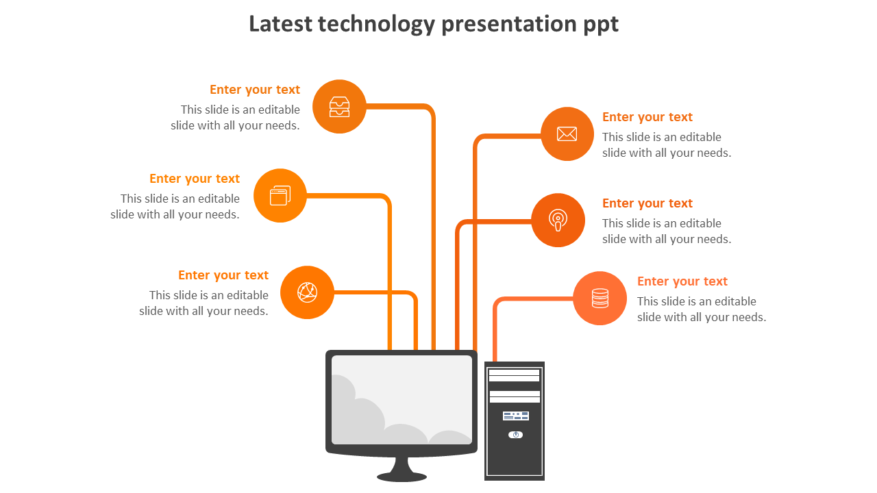 latest technology presentation ppt-orange